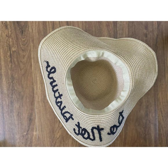 Beach Cruise Hat Foldable Woven Straw Floppy‎ M/L - Picture 11 of 12